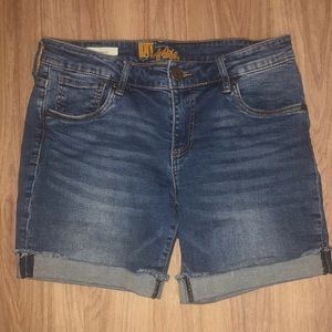 Kut from the Kloth Boyfriend Jean Bermuda Shorts